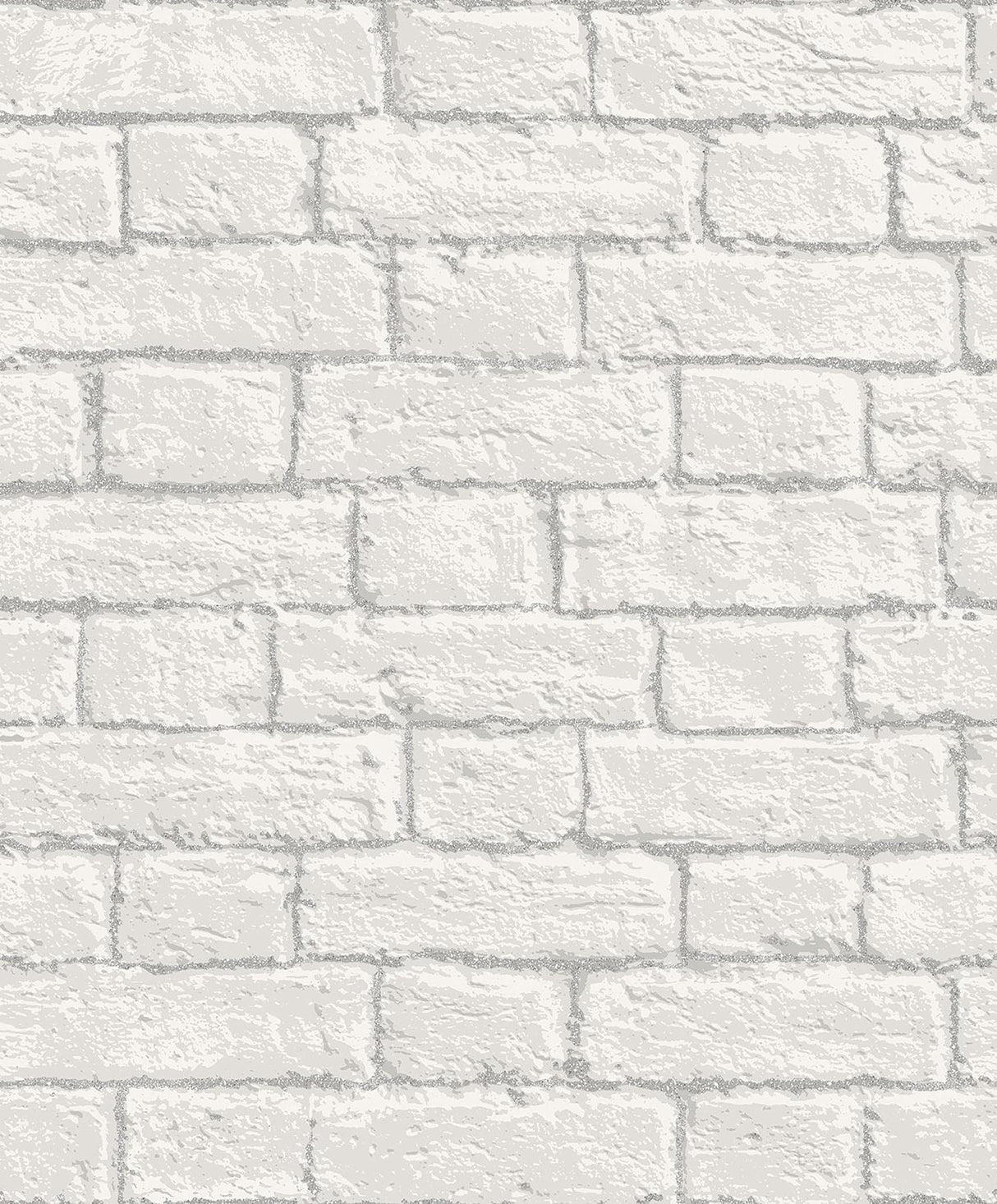Brewster Home Fashions Ditmas Brick White Wallpaper