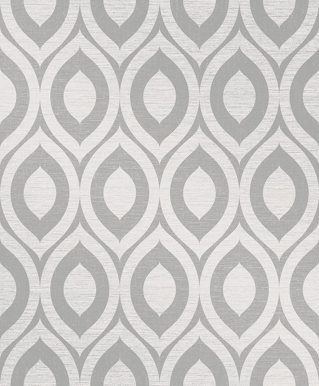 Brewster Home Fashions Rimini Grey Geometric Wallpaper