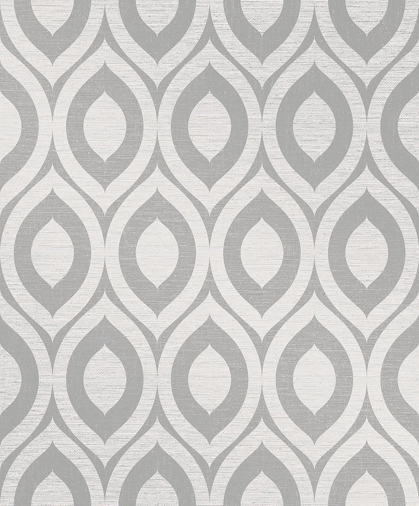 Brewster Home Fashions Rimini Grey Geometric Wallpaper