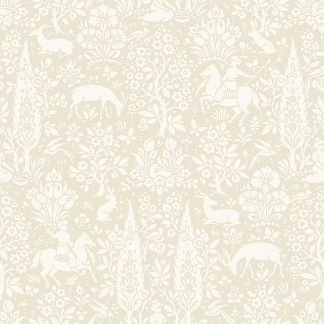 Brewster Home Fashions Sherwood Cream Woodland Wallpaper