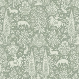 Brewster Home Fashions Sherwood Sage Woodland Wallpaper