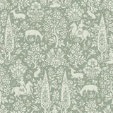 Brewster Home Fashions Sherwood Woodland Sage Wallpaper