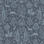 Brewster Home Fashions Sherwood Dark Blue Woodland Wallpaper