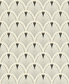 Brewster Home Fashions Ruhlmann Cream Fan Wallpaper
