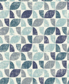 Brewster Home Fashions Dorwin Blue Geometric Wallpaper