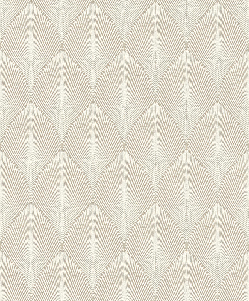Brewster Home Fashions Tirsuli Taupe Ogee Wallpaper