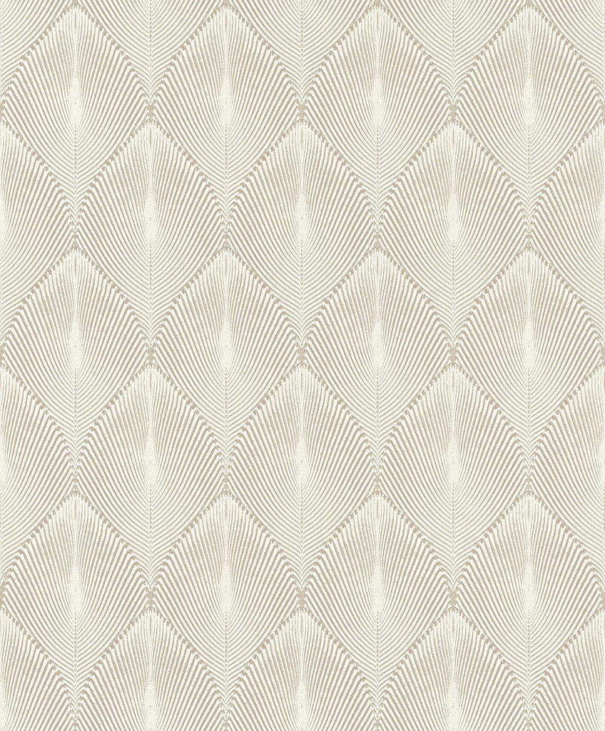Brewster Home Fashions Tirsuli Ogee Taupe Wallpaper