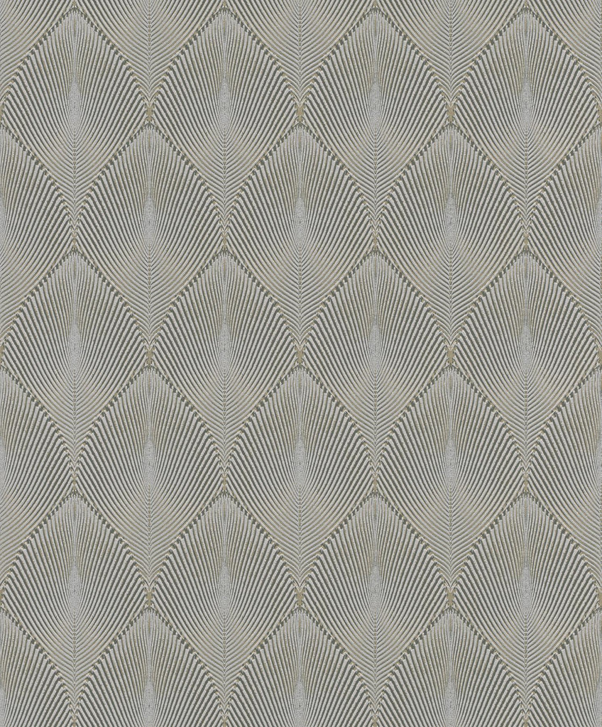 Brewster Home Fashions Tirsuli Grey Ogee Wallpaper