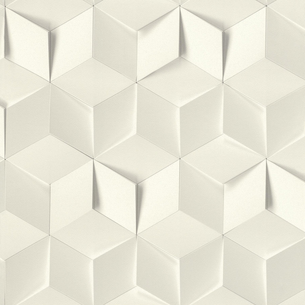 Brewster Home Fashions Catteau Off-White Cube Wallpaper