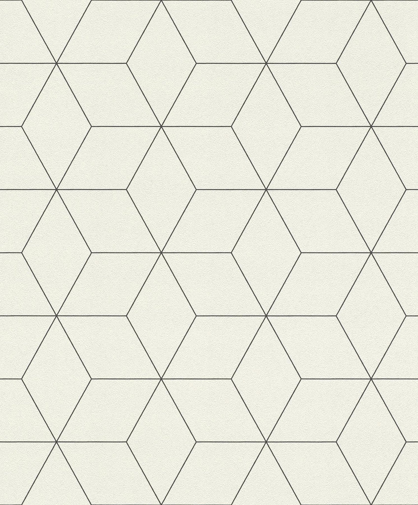 Brewster Home Fashions Lloyd Off-White Geometric Wallpaper