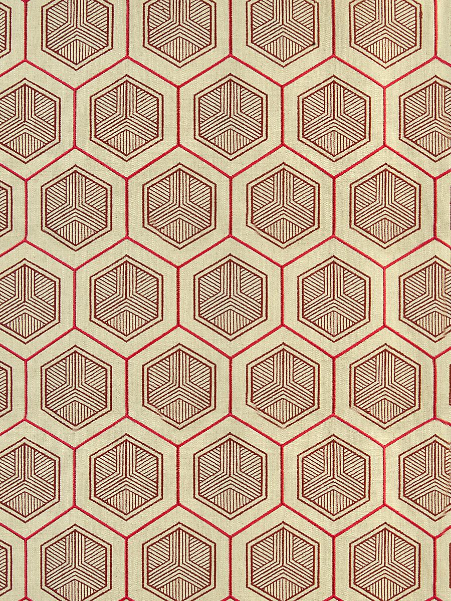 Scalamandre Hexaddiction Magenta Fabric