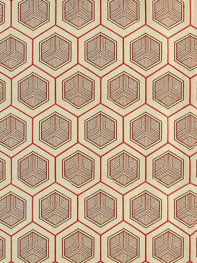 Scalamandre Hexaddiction Magenta Fabric