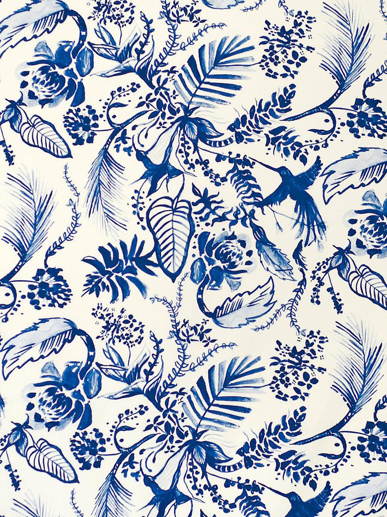 Aldeco Hummingbird Dazzling Blue Fabric
