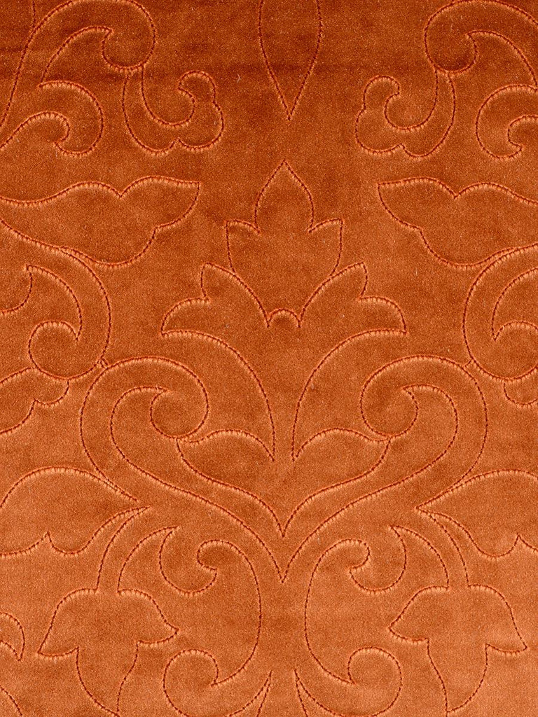 Christian Fischbacher CLASSIC VELVET PUMPKIN Fabric