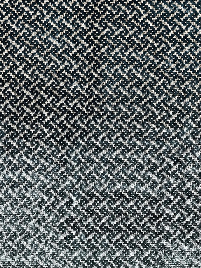 Aldeco Freddie Velvet Linen Baltic Blue Fabric