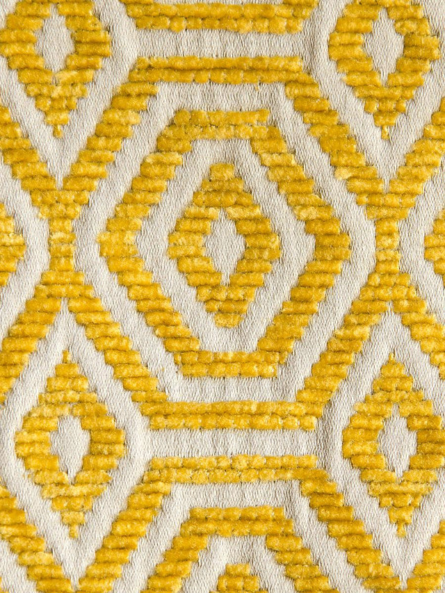 Scalamandre Geometric Drops Misted Yellow Fabric