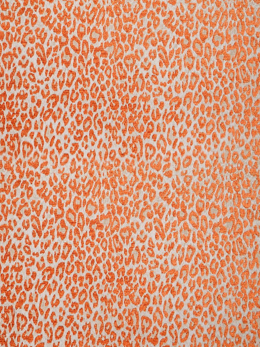 Scalamandre Leopard Orange Koi Fabric