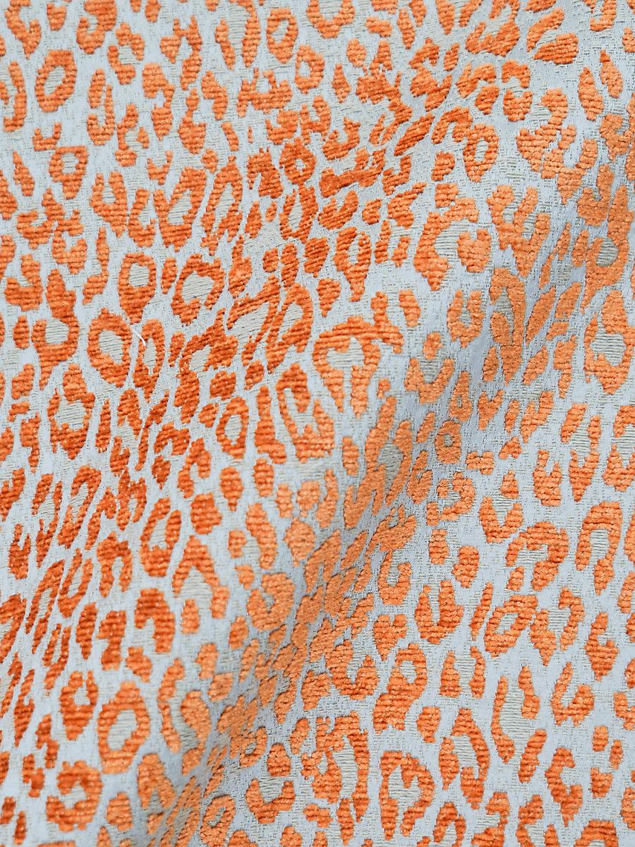 Scalamandre Leopard Orange Koi Fabric