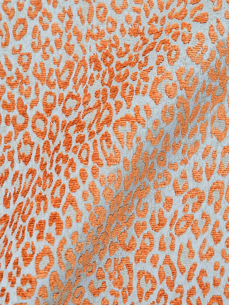 Scalamandre Leopard Orange Koi Fabric
