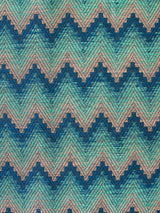 Scalamandre Blossom Diva Aqua Blue Fabric