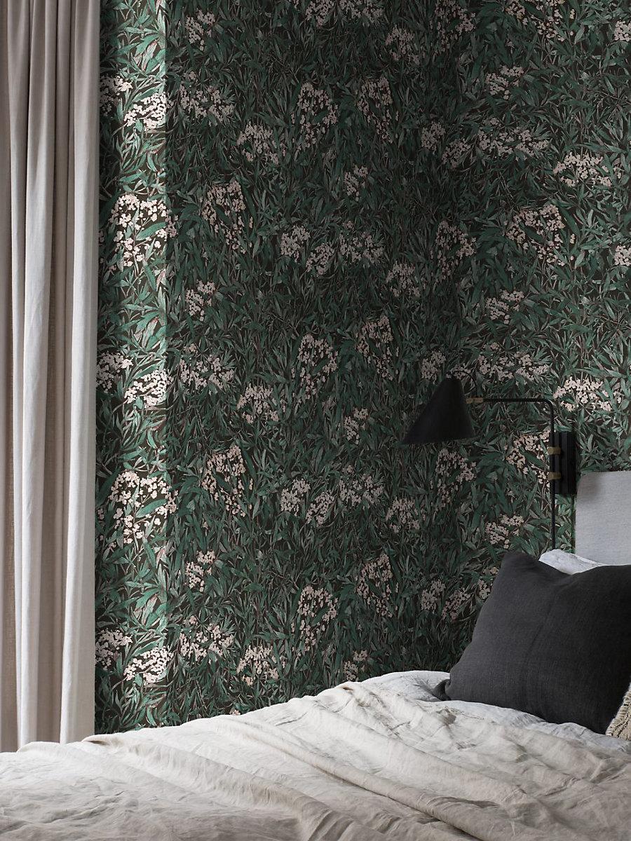 Scalamandre Malin Black Wallpaper