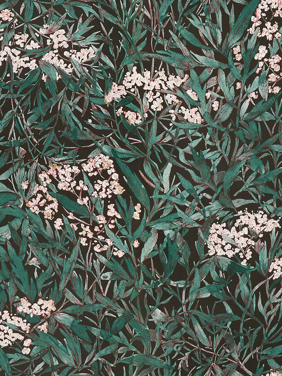 Scalamandre Malin Black Wallpaper