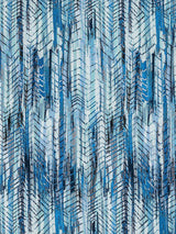 Scalamandre Bohemian Aqua Blue Shades Fabric