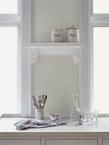 Scalamandre Sten White Wallpaper