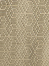 Scalamandre Hoopstar Gold On Taupe Fabric