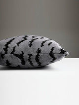 Scalamandre Tigre 14 X 22 - Silver & Black Decorative Pillow