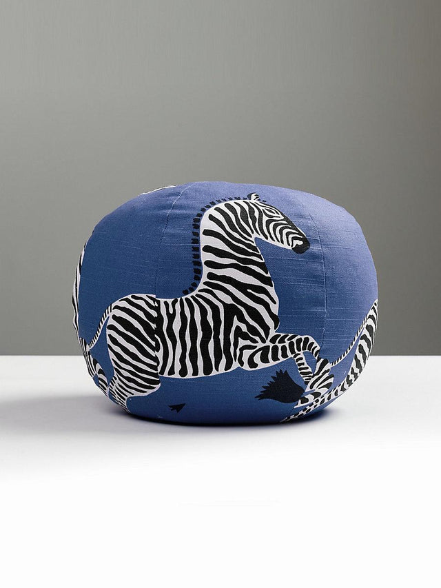 Scalamandre Zebras 12 Dia - Denim Decorative Pillow