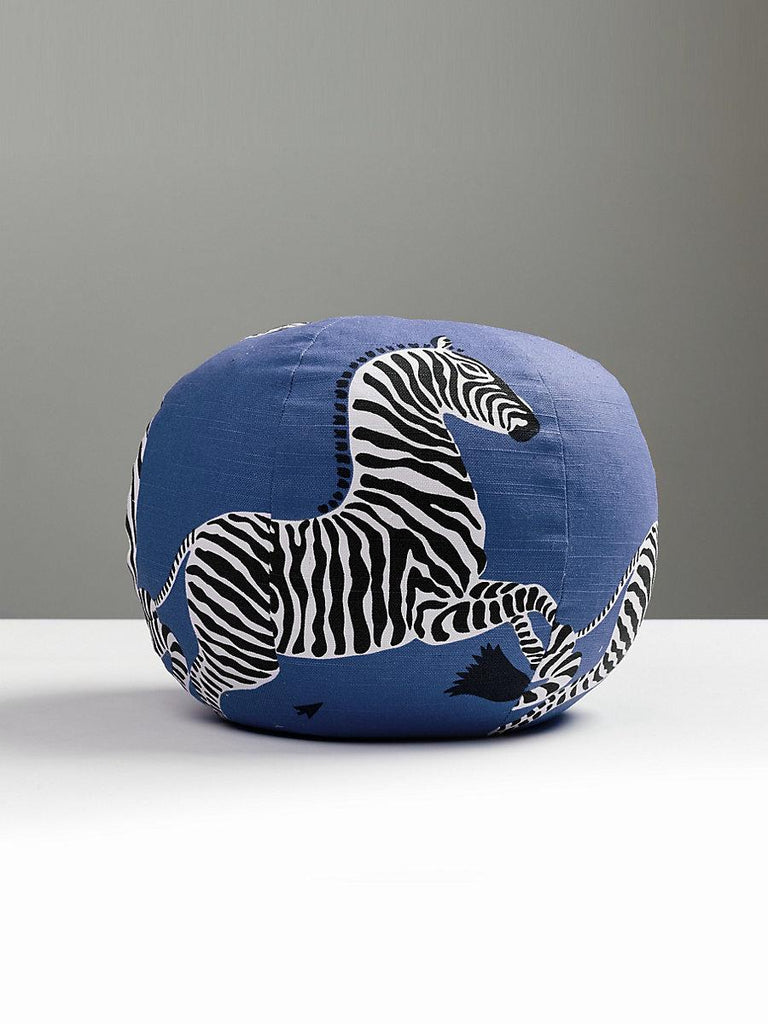 Scalamandre Zebras Sphere - Denim Pillow