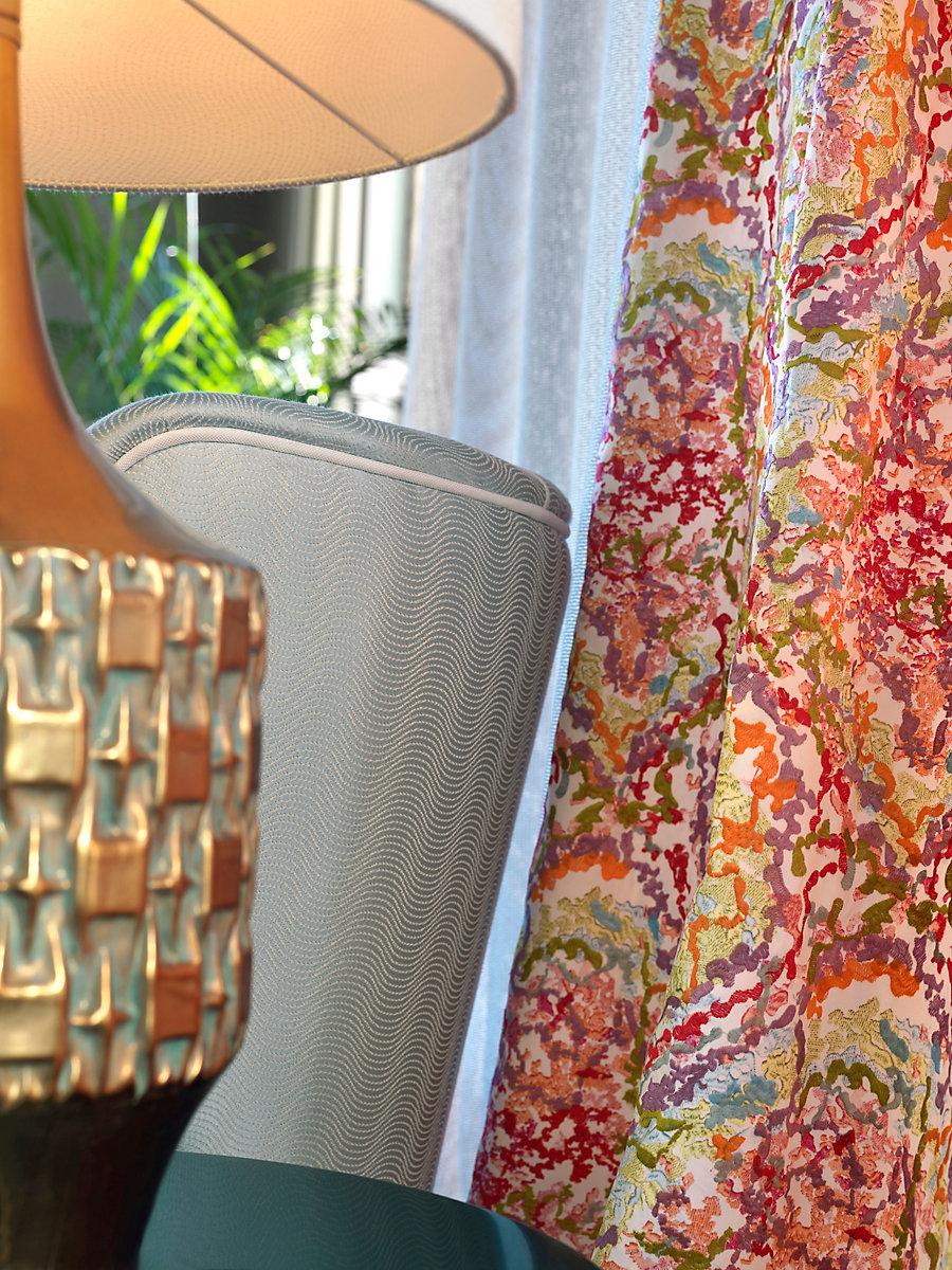 Scalamandre Marine Paradise Red Fabric