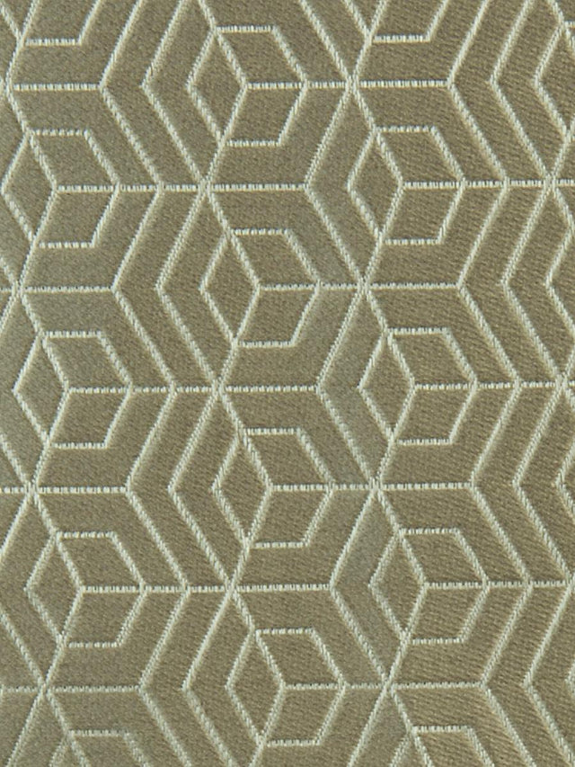 Scalamandre Hoopstar Silver On Taupe Fabric