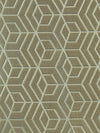 Aldeco Hoopstar Silver On Taupe Fabric