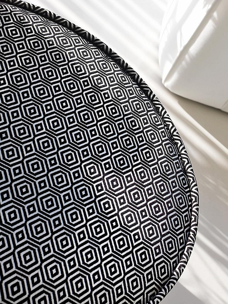 Scalamandre Geometric Drops Sexy Black Fabric