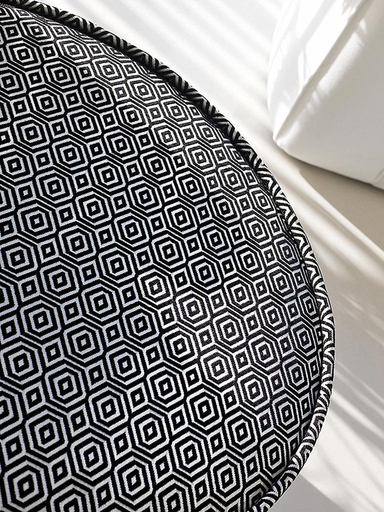 Aldeco Geometric Drops Sexy Black Fabric