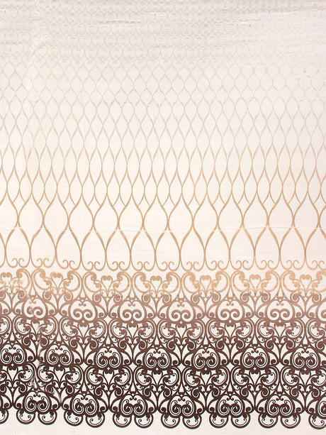 Scalamandre Teatro Champagne Chocolate Fabric