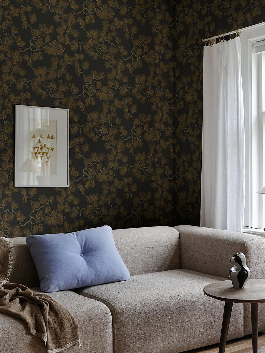 Scalamandre Pine Black Wallpaper