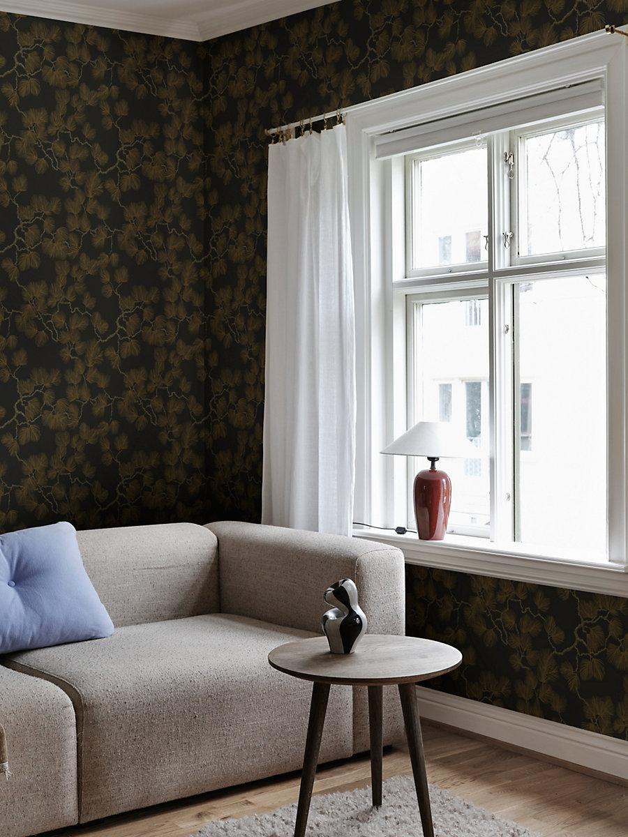 Scalamandre Pine Black Wallpaper