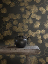 Scalamandre Pine Black Wallpaper