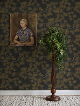 Scalamandre Pine Black Wallpaper