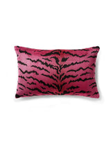 Scalamandre Tigre 14 X 22 - Reds & Black Decorative Pillow