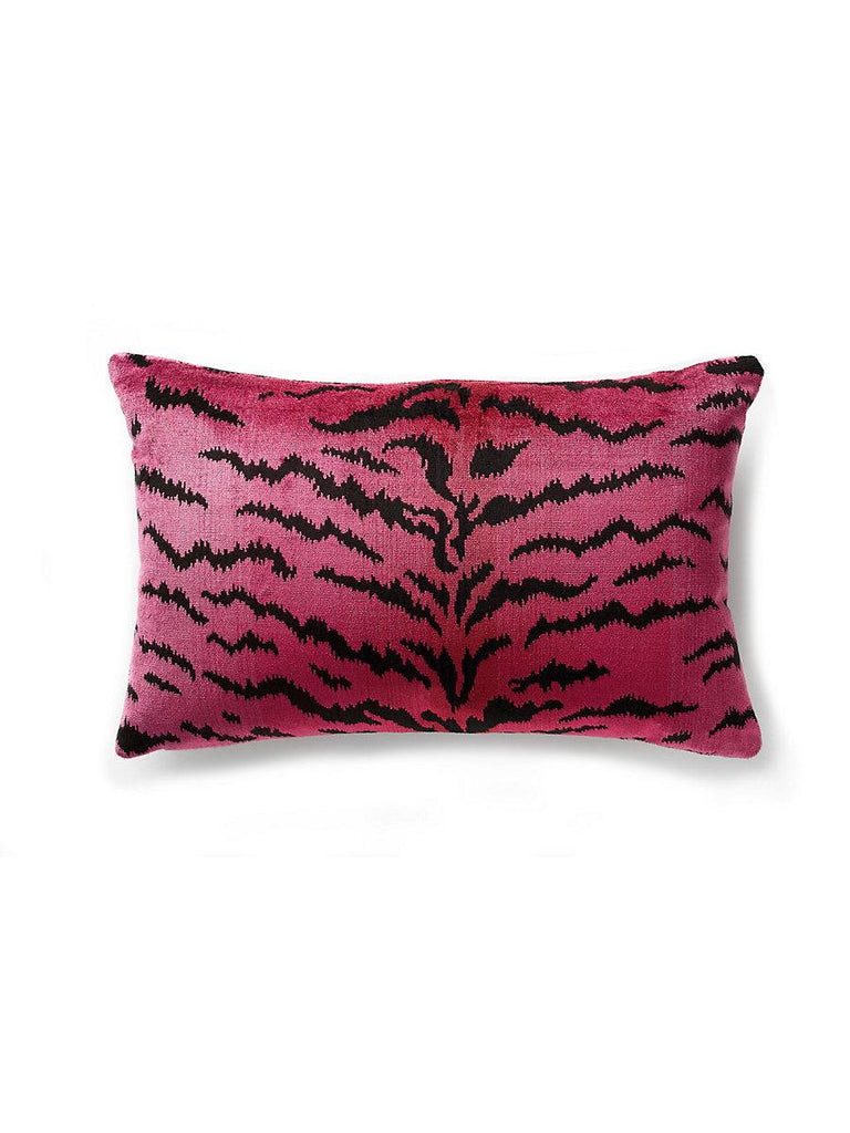 Scalamandre TIGRE LUMBAR REDS & BLACK Pillow