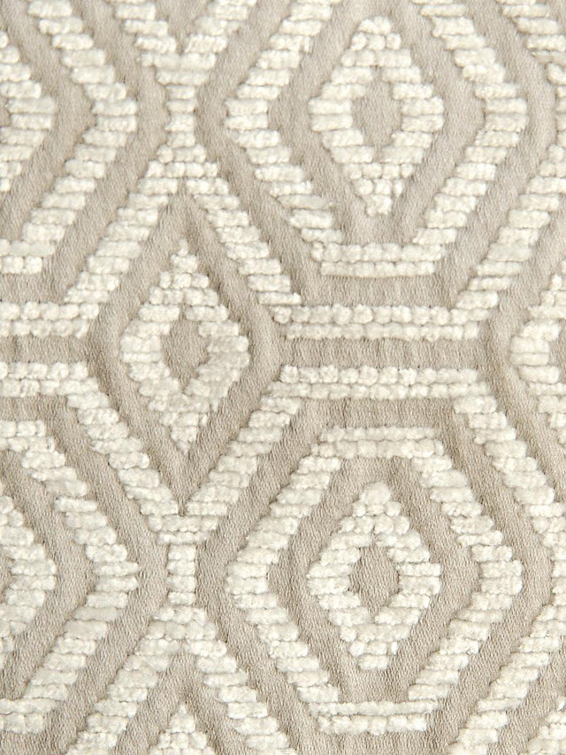 Scalamandre Geometric Drops White Star Fabric