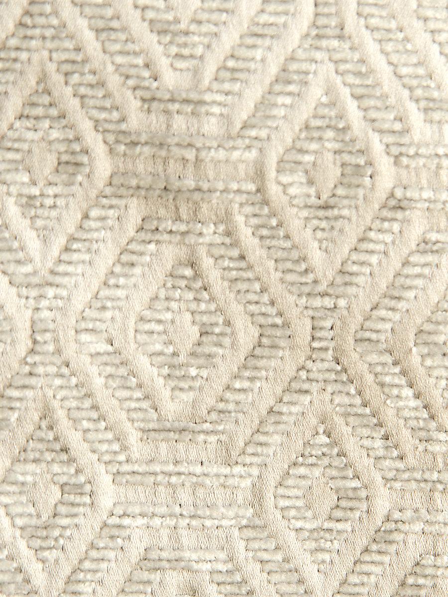 Scalamandre Geometric Drops The Silver Fabric