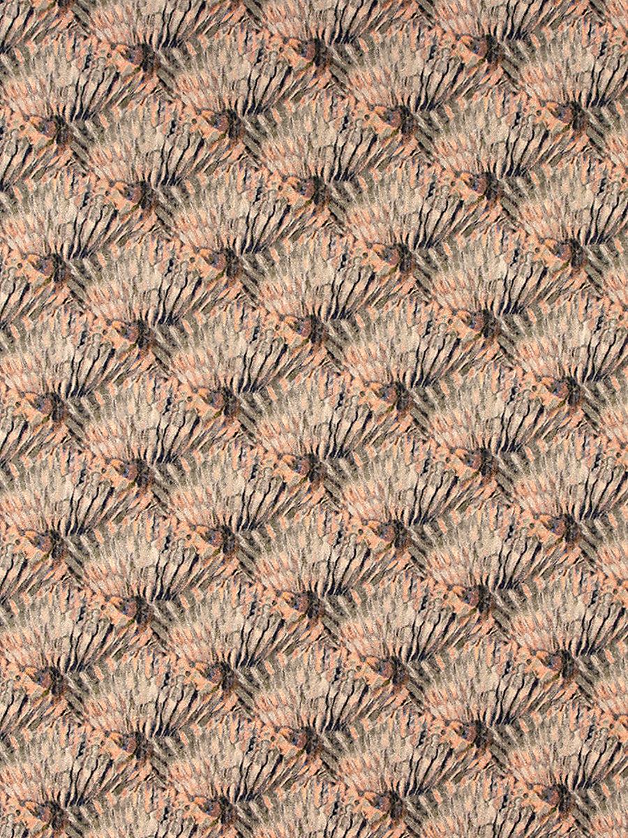 Scalamandre Guilty Coral Feathers Fabric