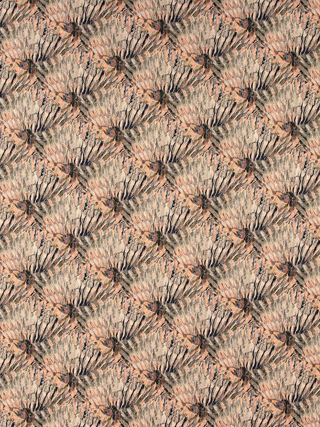 Scalamandre Guilty Coral Feathers Fabric