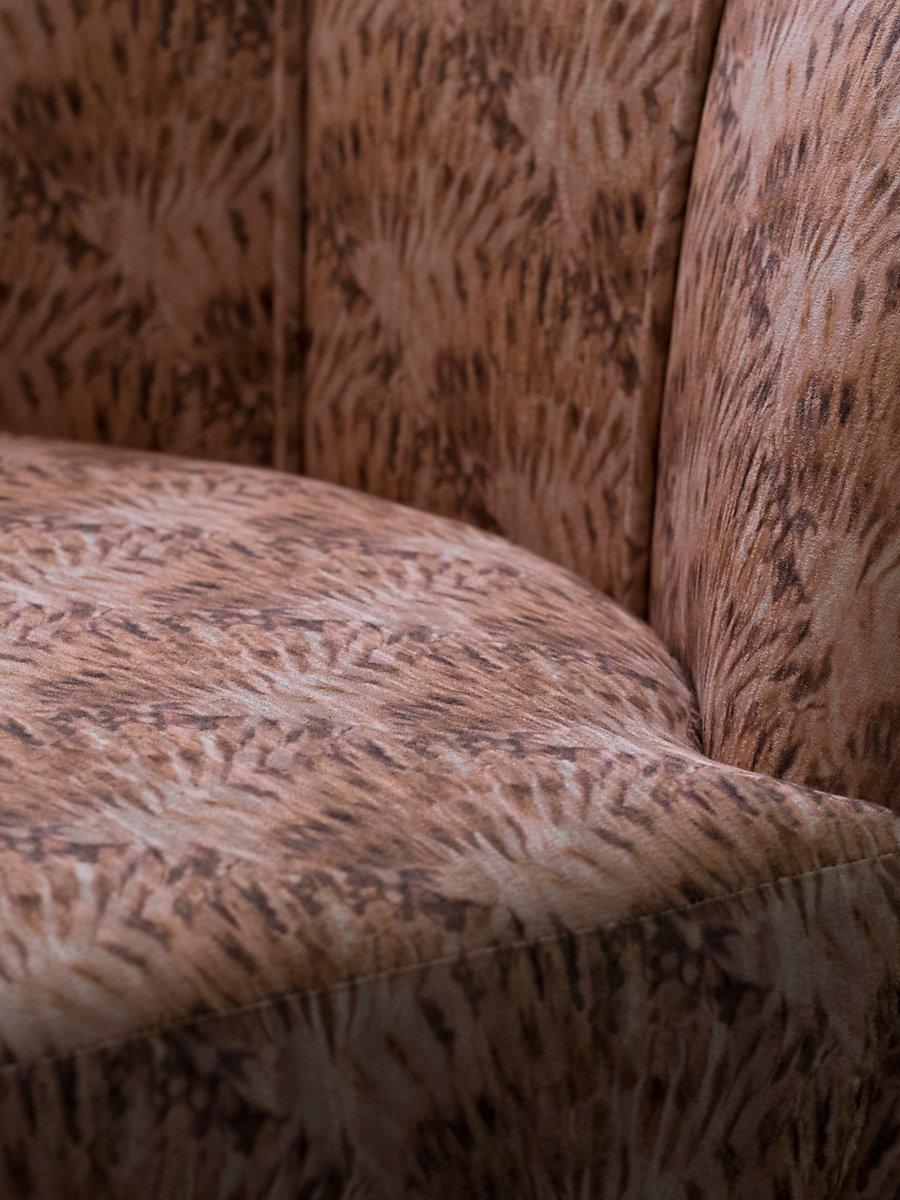 Scalamandre Guilty Coral Feathers Fabric