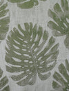 Aldeco Palm Leaves Deep Forest Green Drapery Fabric